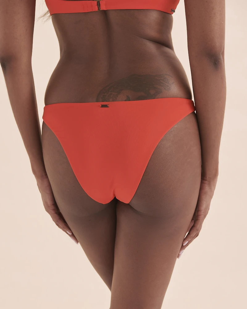 Bas de bikini cheeky Saltwater Solids Flamenco