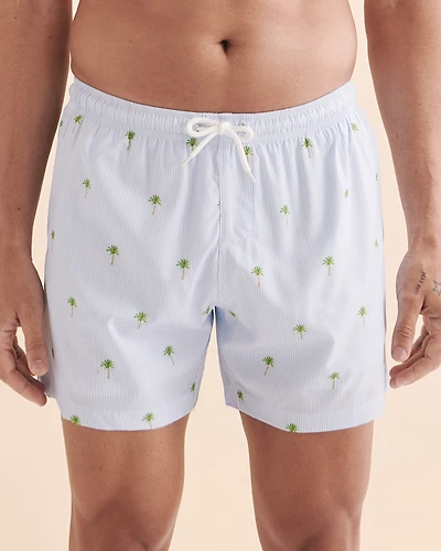 Palm Stripes Volley Swimsuit