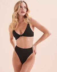 Saltwater Solids Knotted Triangle Bikini Top