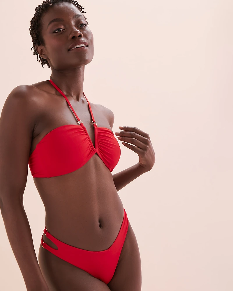 Cut-out Side Thong Bikini Bottom