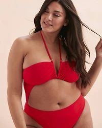 Maillot une-pièce à découpes