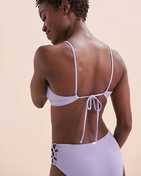 Sunset Ribbed Bralette Bikini Top