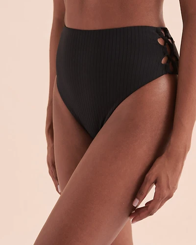 Sunset Ribbed High Waist Brazilian Bikini Bottom