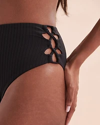 Sunset Ribbed High Waist Brazilian Bikini Bottom