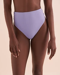 Sunset Ribbed High Waist Brazilian Bikini Bottom