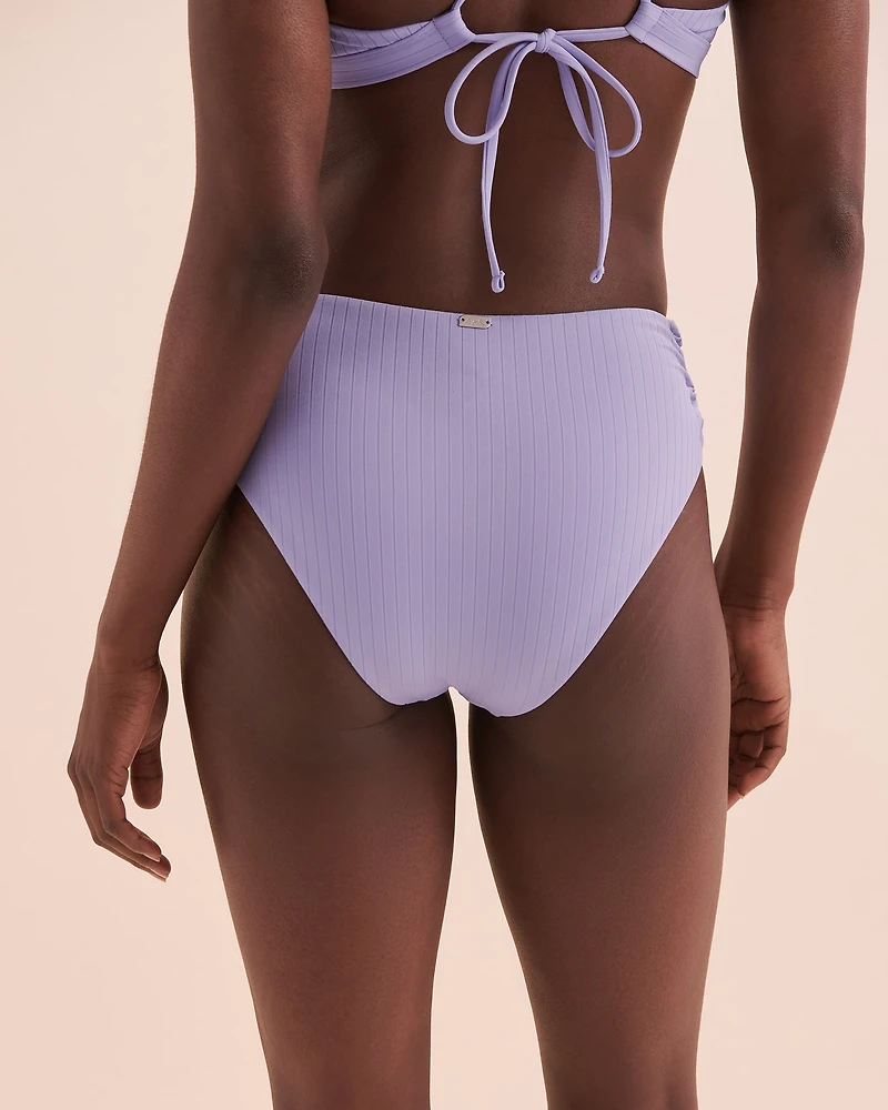 Sunset Ribbed High Waist Brazilian Bikini Bottom
