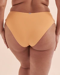 Bas de bikini brésilien taille haute côtelé Sunset
