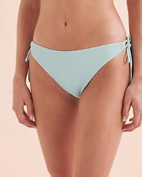 Bas de bikini noué aux hanches côtel