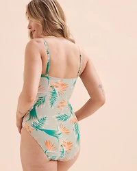 Maillot une-pièce bandeau Sage Paradise