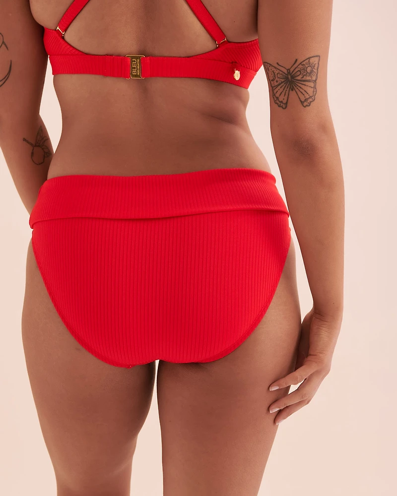 Walk The Line Foldover Waistband Bikini Bottom
