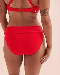 Walk The Line Foldover Waistband Bikini Bottom