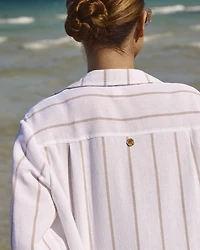 Chemise longue rayée