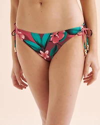 Bas de bikini brésilien taille basse noué aux hanches