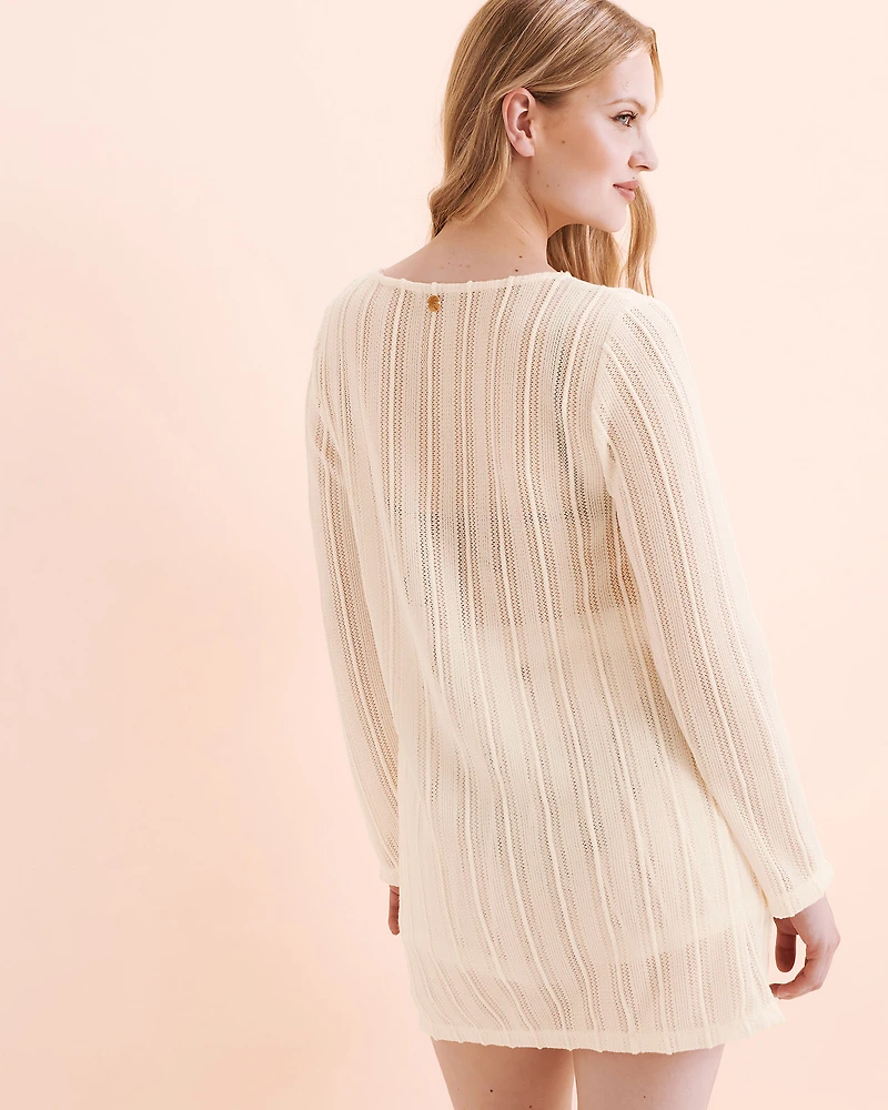 Haut manches longues en crochet