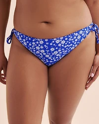 Ditsy Summer Ribbed Brazilian Bikini Bottom