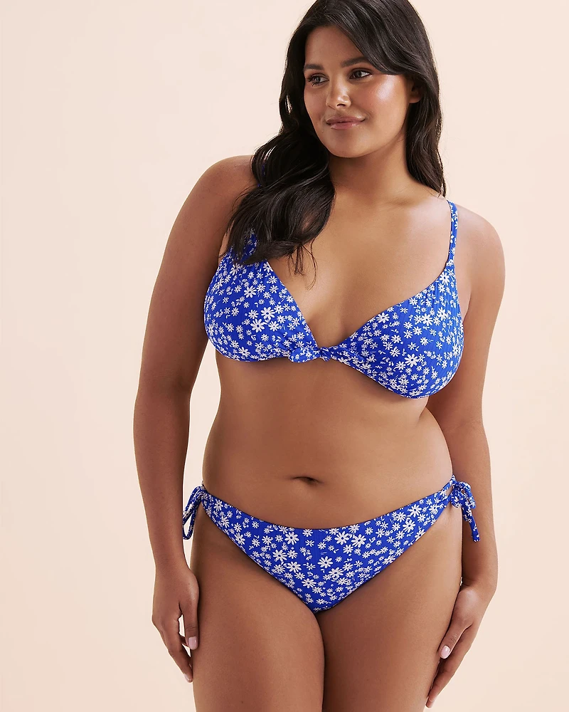 Bas de bikini brésilien côtelé Ditsy Summer