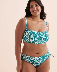 Ribbed Bandeau Bikini Top
