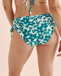 Bas de bikini taille mi-haute côtelé