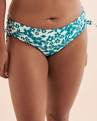 Bas de bikini taille mi-haute côtelé