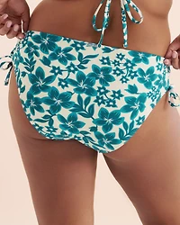 Bas de bikini taille mi-haute côtelé