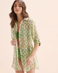 Chemise en mousseline à manches longues