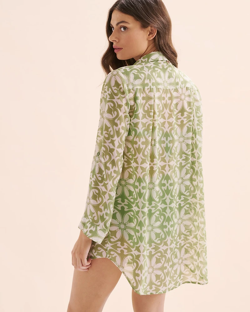 Chemise en mousseline à manches longues