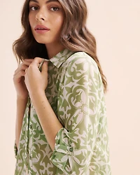 Chemise en mousseline à manches longues