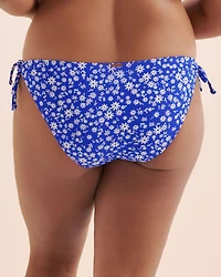 Ditsy Summer Ribbed Brazilian Bikini Bottom