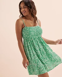 Robe en gaze à smocks