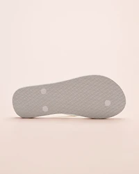 Mixed Bloom Open Toe Flip-flops