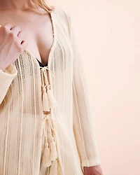 Haut manches longues en crochet