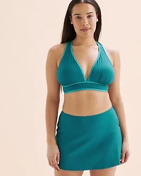 Ribbed D Cup Triangle Bikini Top