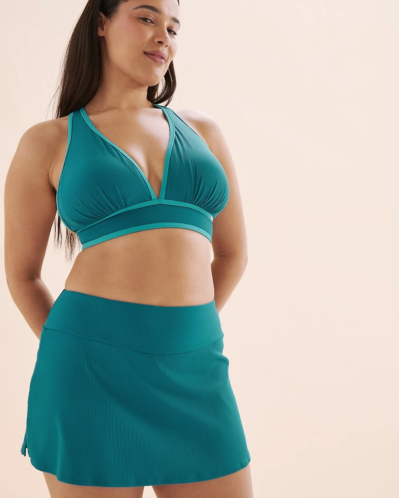 Ribbed D Cup Triangle Bikini Top