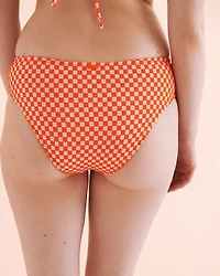 Bas de bikini taille mi-haute rétro Flower Power
