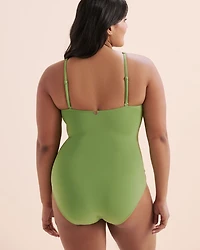 Maillot une-pièce plongeant