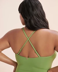 Maillot une-pièce plongeant