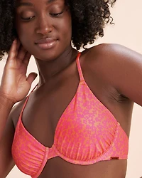 Ribbed Plunge Bikini Top