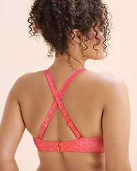 Ribbed D Cup Bralette Bikini Top