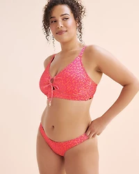 Ribbed D Cup Bralette Bikini Top