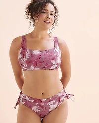 Haut de bikini bralette côtelé bonnet D