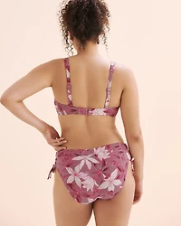 Haut de bikini bralette côtelé bonnet D