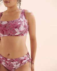 Haut de bikini bralette côtelé bonnet D