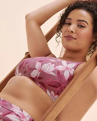 Haut de bikini bralette côtelé bonnet D