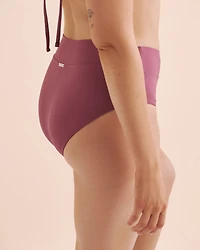 Ribbed High Rise Bikini Bottom