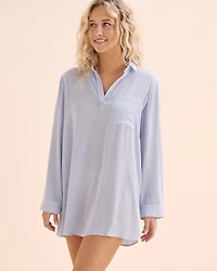 Chemise en gaze rayée