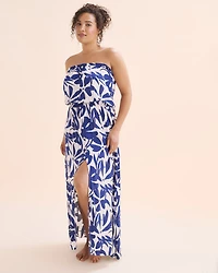 Robe bandeau midi en gaze