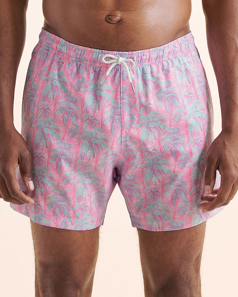 Classic Palm Tree Swimsuit with Long Liner