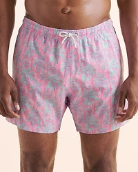 Classic Palm Tree Swimsuit with Long Liner