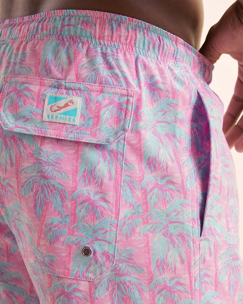 Classic Palm Tree Swimsuit with Long Liner