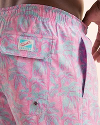 Classic Palm Tree Swimsuit with Long Liner